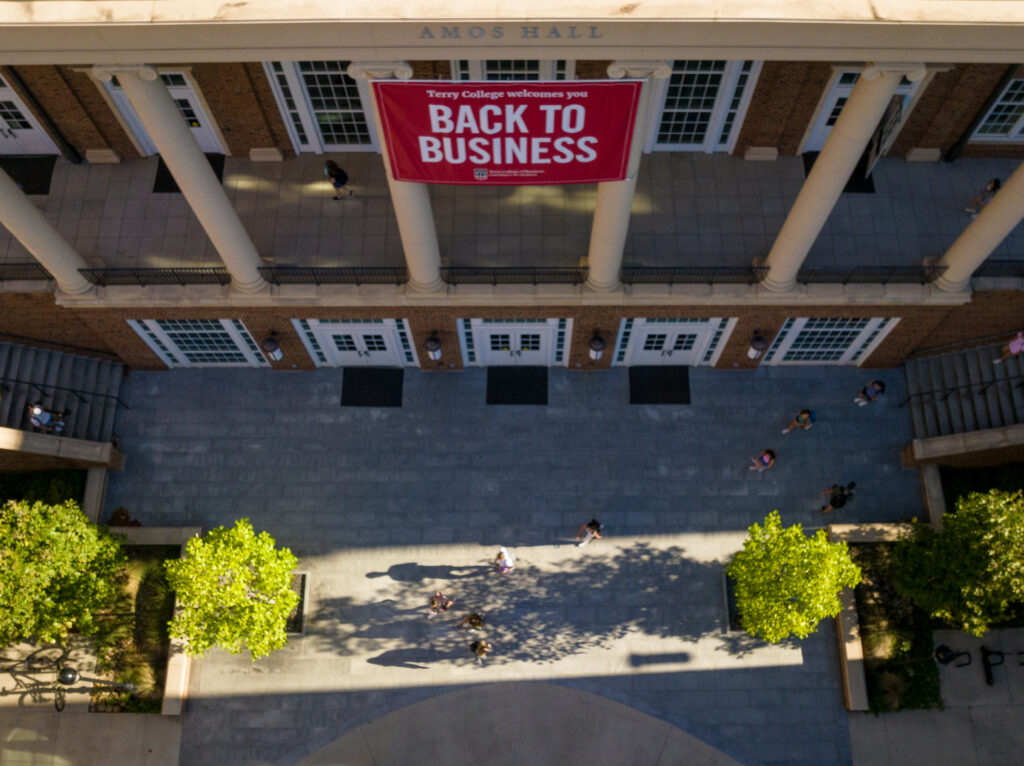 Overhead shot of Terry College