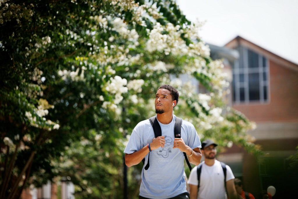 Students on the first day of school