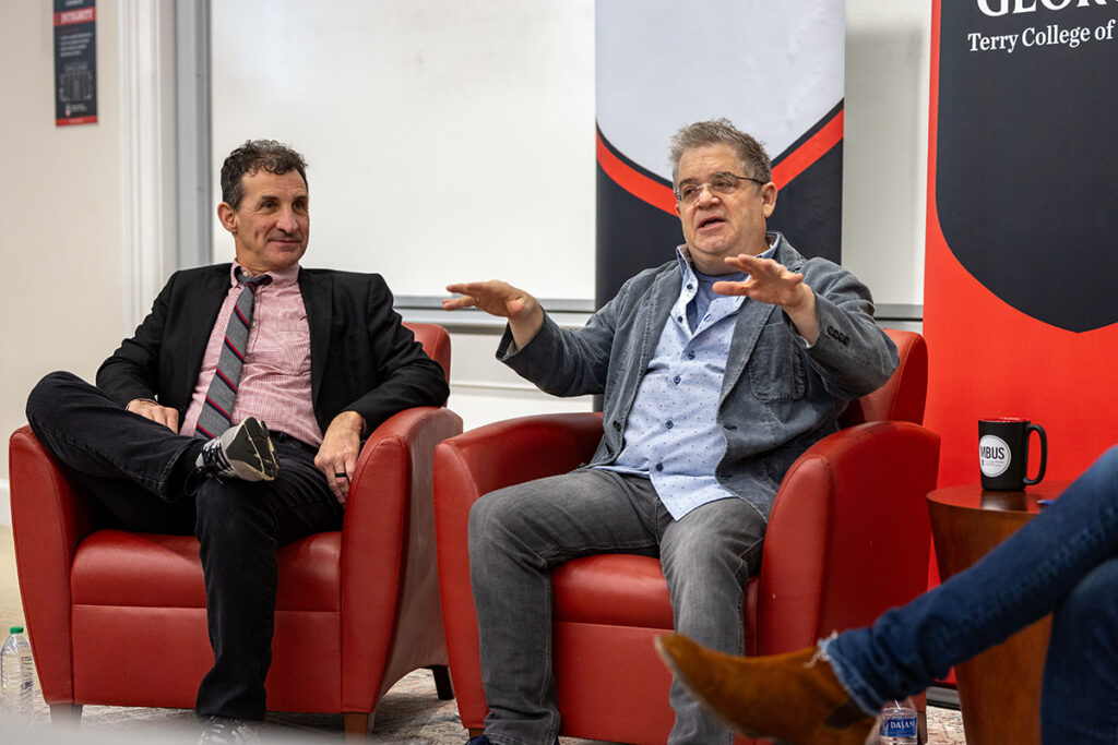 Patton Oswalt and David Barbe