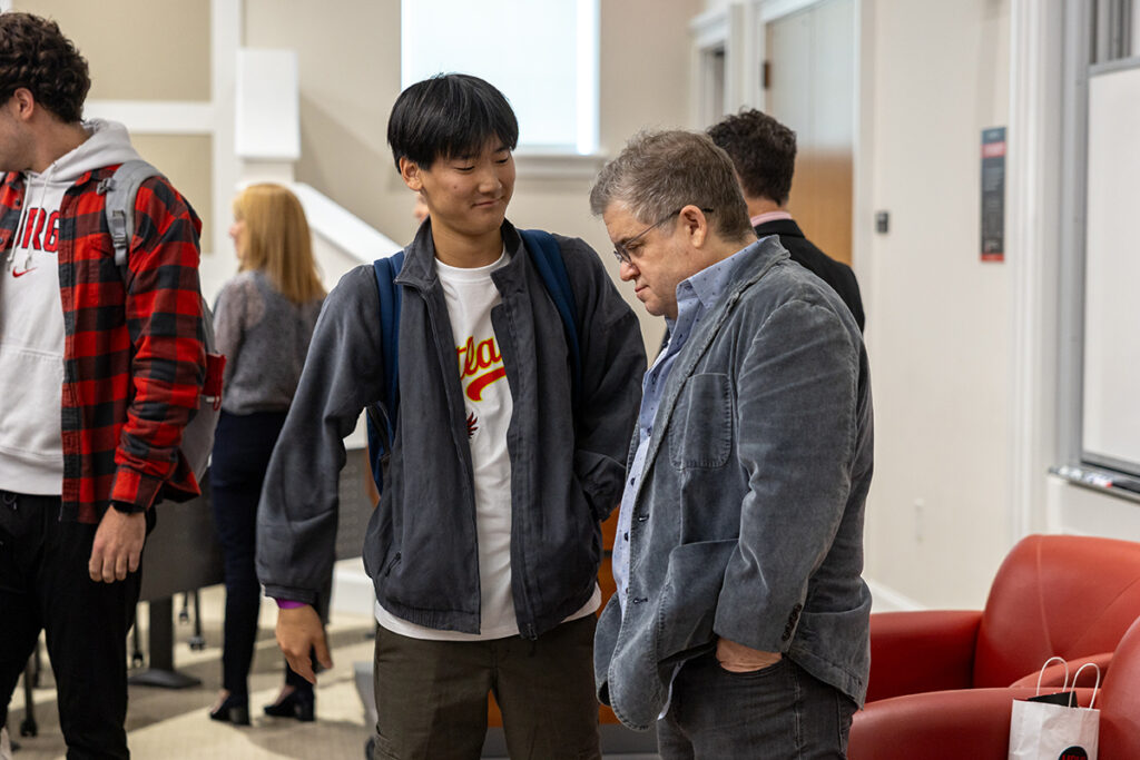 Patton Oswalt with student