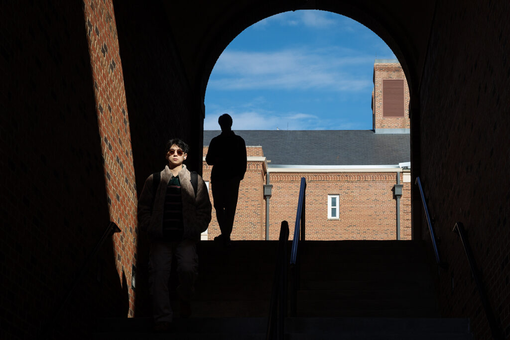 Students on campus