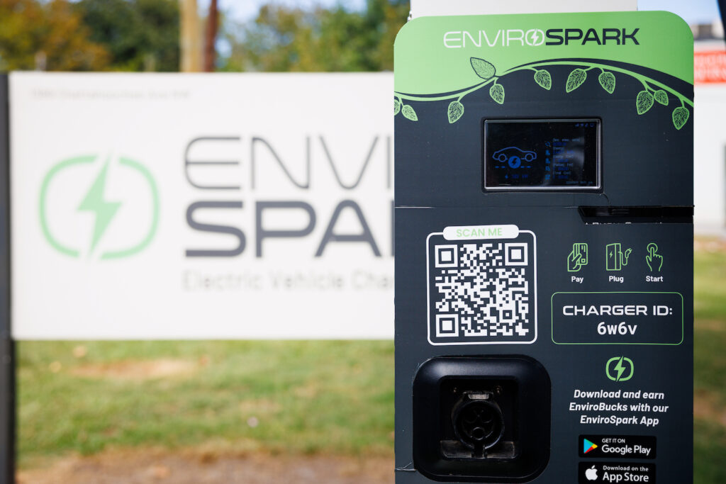 EnviroSpark EV charger station 