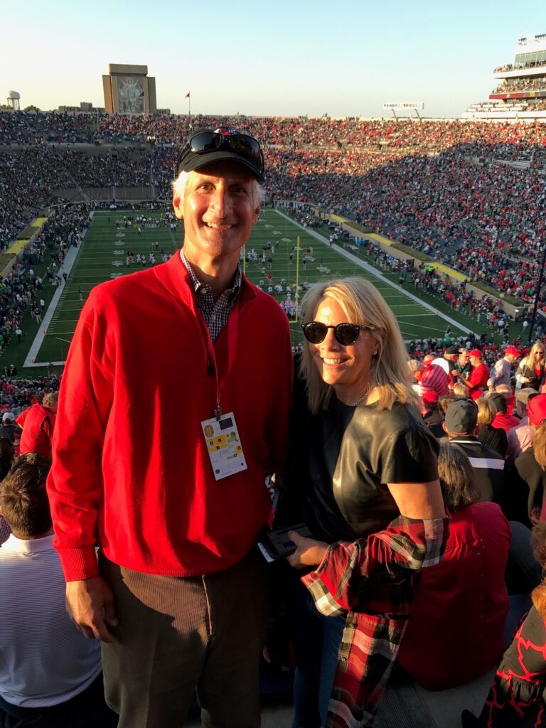 Howard Young and wife at sanford stadium